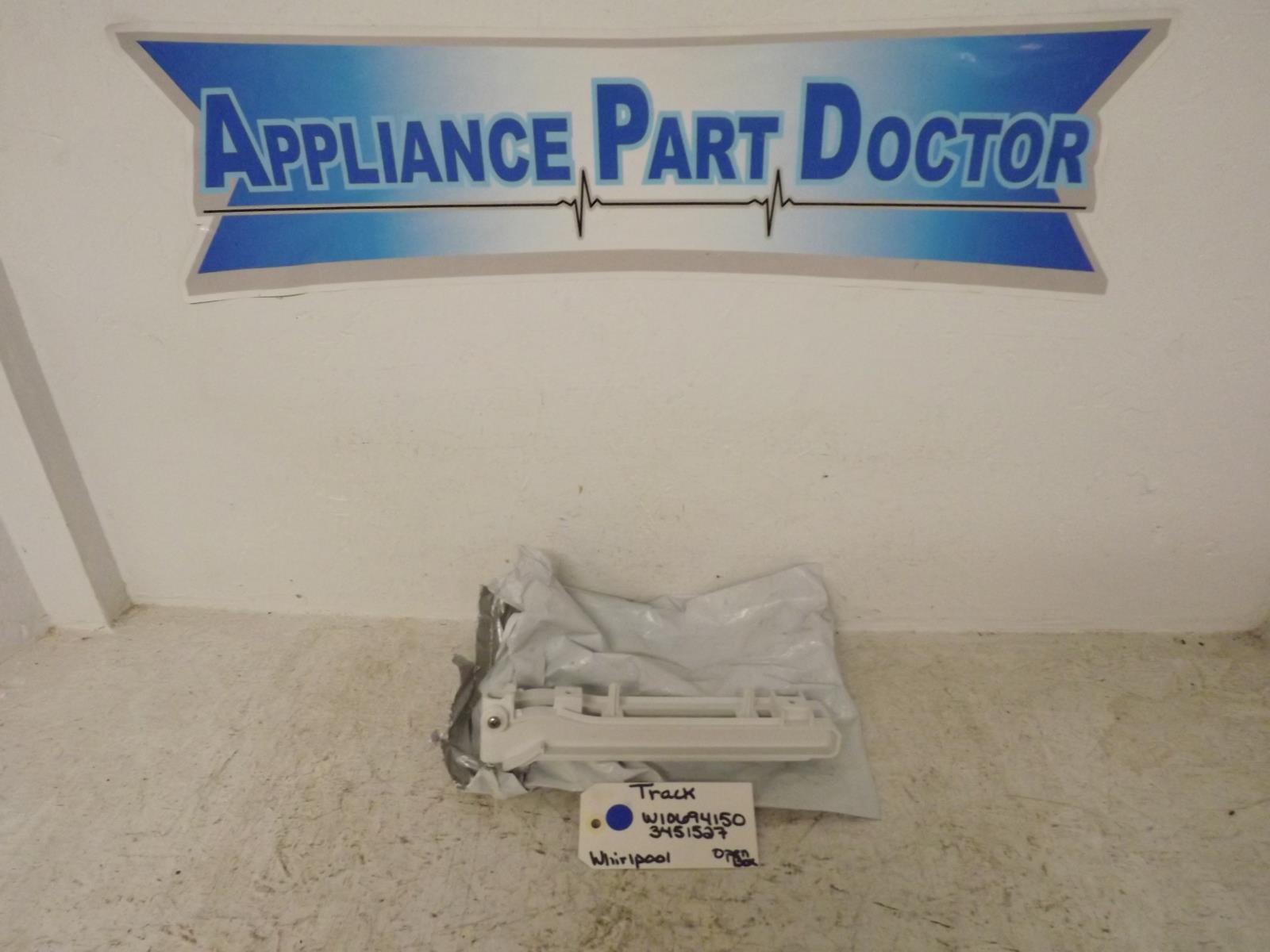 Whirlpool Refrigerator W10694150 Crisper Drawer Center Rail Track Open Box Whirlpool Refrigerator W10694150 Crisper Drawer Center Rail Track Open Box